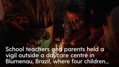 Four children killed in hatchet attack at nursery school in Brazil