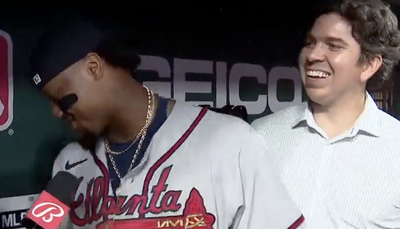 Ronald Acuña Jr. broke out English for a postgame interview and the Braves’ translator was so proud