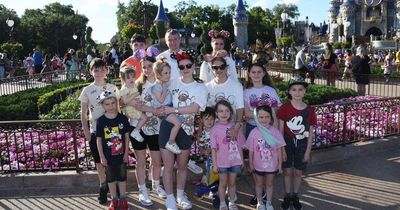 Parents-of-22 Sue and Noel Radford take brood on fourth holiday to Disney in a year