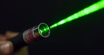 Man who shone laser beam at a police helicopter jailed