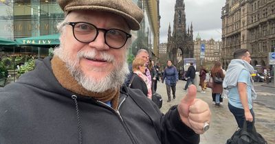 Director Guillermo del Toro snapped in Edinburgh as he scouts locations for new film