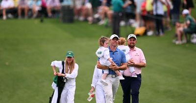 Rory McIlroy and Shane Lowry snapped with families ahead of Masters tournament