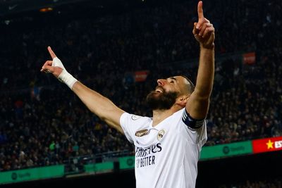 Karim Benzema hits hat-trick as Real Madrid beat Barcelona to book Copa del Rey final spot