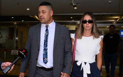 Hayne’s wife cries as bail hearing unfolds