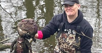 'Very angry' Leeds woman jumps into 'filthy' pond to remove 'hideous' doll, wheelie bin and traffic cones