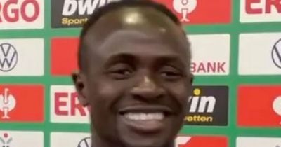 Sadio Mane makes four-word 'promise' when asked Liverpool question