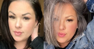 'I started going grey at 19 - I've ditched the dye even though people say I'm letting myself go'
