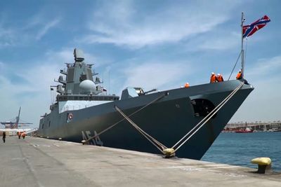 Russian frigate makes rare port call in Saudi