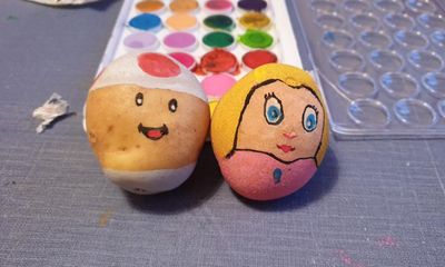 With eggs so expensive, should we be painting potatoes this Easter? There’s only one way to find out …