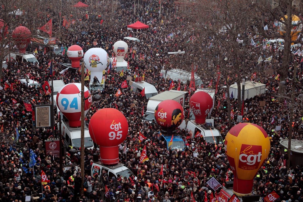 Watch Live: Pension Reform Protests Resume In Paris