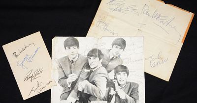 The Beatles autographs obtained in Newcastle on police charge sheet sold at auction for £3,400