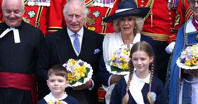 King hands out coins at his first Royal Maundy service at York Minister
