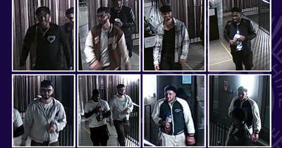 Nottinghamshire Police release images after group forced into student flats building