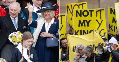 King Charles and Queen Camilla hit by more protests at historic Royal Maundy service