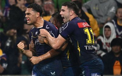 Xavier Coates nabs hat-trick as Melbourne Storm overpower Sydney Roosters 28-8