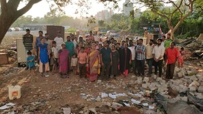 As revenue officials demolish chawl in few hours despite court stay in Mumbai, neighbourhood lessee renting govt land illegally escapes hammer