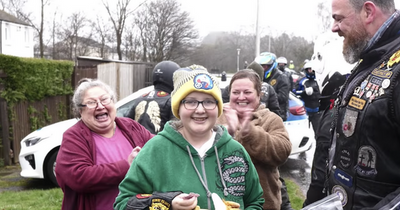 Brave Scots teen with incurable brain cancer blown away by surprise motorbike party