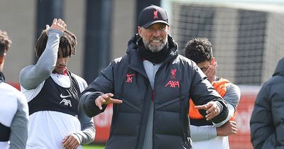 Jurgen Klopp handed double Liverpool boost for Arsenal clash after intense training drill