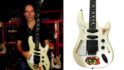 Steve Vai’s prototype Hamer JEM – one of many models built before the virtuoso partnered with Ibanez – goes up for auction