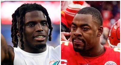 Tyreek Hill and Chris Jones had a war of words after the Dolphins WR talked trash about the Chiefs