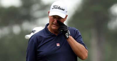 Sandy Lyle breaks club at final Masters as shot strikes branch before hitting cameraman