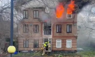 Man arrested on suspicion of murder after woman dies in London fire