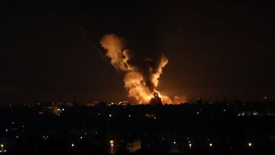 Israel strikes Gaza and Lebanon after rocket fire