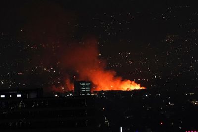 Firefighters battle large blaze at sprawling Mexican market