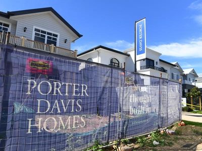 Near-finished Porter Davis homes will be completed