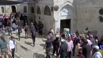 Watch as Good Friday services held in Jerusalem