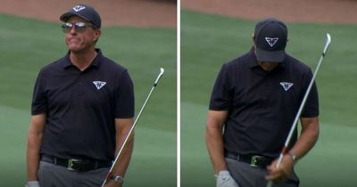 Phil Mickelson brands himself "dummy" as he vents fury with shot into water at Masters