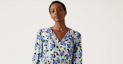 M&S shoppers love 'beautiful' patterned midi dress that 'isn't figure hugging'