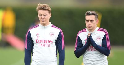 What Leandro Trossard did to Martin Odegaard in Arsenal training ahead of Liverpool clash