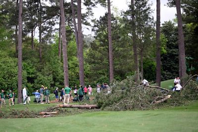 Fans escape without injury after towering trees fall at Masters