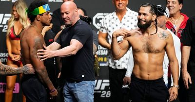 Gilbert Burns makes violent threat towards Jorge Masvidal as kids watch on