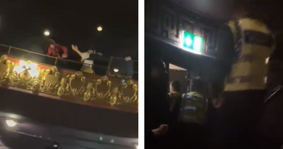 Moment women are dragged out of The Bodyguard musical in Manchester as police called in to stop audience singing
