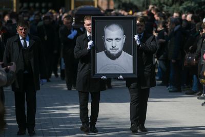 Ukraine-Russia war – live: Hundreds attend funeral for pro-Putin blogger killed in cafe blast