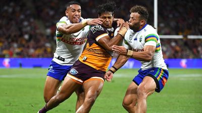 Brisbane Broncos' unbeaten NRL run ends in 20-14 loss to Canberra as Penrith thrashes Manly 44-12