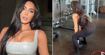 Kim Kardashian shares secret to incredible body as she shows fans her exact gym routine