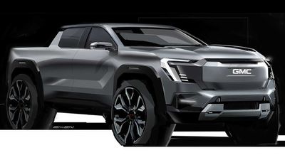 Early Design Sketch For GMC Sierra EV Shows An Edgy, Muscular Truck