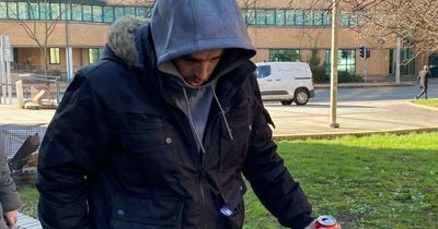 Rowdy man at boozy birthday party held four-year-old in front of police van
