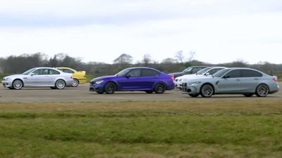 BMW M3 Generations Drag Race Shows Performance Improvements Since 1986