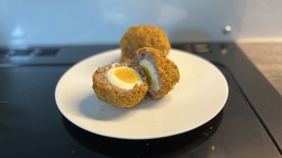 Our air fryer scotch eggs turned out to be eggcellent snack