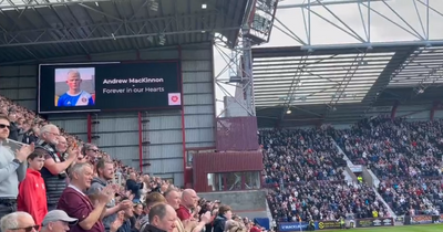 Edinburgh Hearts fans lead minute's applause in fitting tribute to Andrew MacKinnon