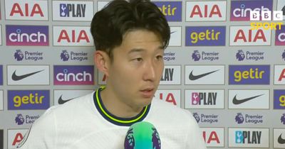 Son Heung-min close to tears during emotional dedication after 100th Premier League goal