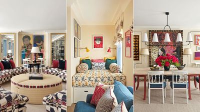 This luxurious London apartment has the most inventive approach to displaying art we've seen