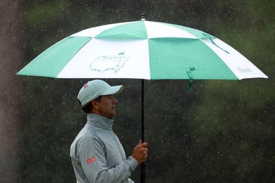 The Masters suspended during third round due to waterlogged course