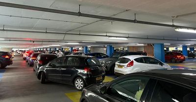 Easter shoppers abandon their vehicles after being stuck in THREE hour car park queue