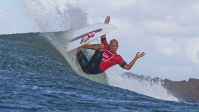 Kelly Slater, 51, tames the Bells Beach swell, Aussie Callum Robson not so much