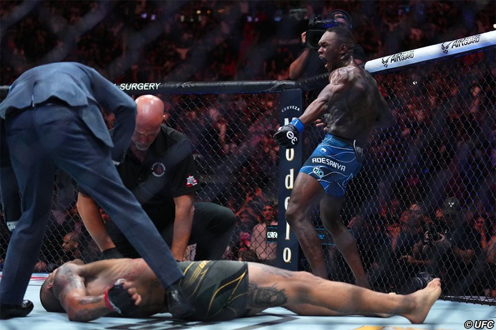 Twitter Reacts To Israel Adesanyas Insane Ko Of Alex 